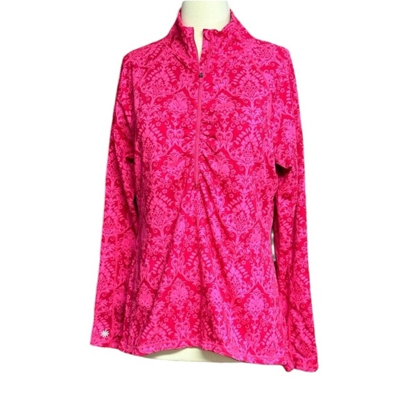 Athleta Jackets & Blazers - Athleta Pink 1/4 Zip Athletic Long Sleeve Top XL